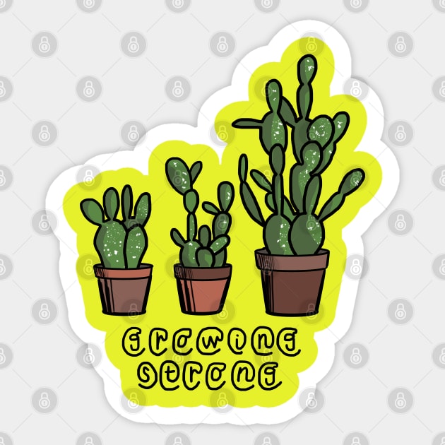Growing strong Sticker by Sam18artworks